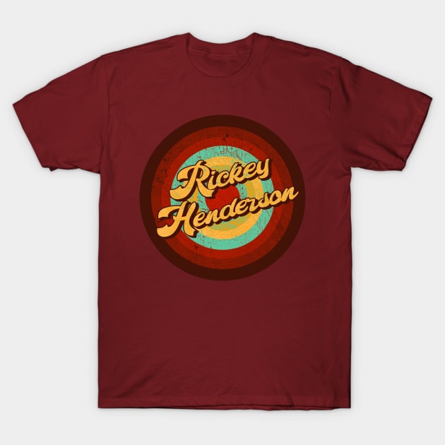 Rickey Henderson  - VINTAGECIRCLE T-Shirt by okaka